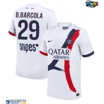 Moški Nogometni dresi Paris Saint-Germain Bradley Barcola #29 Gostujoči 2025-26 Kratek Rokav